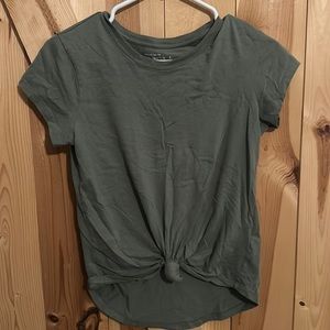 Women's size small, Abercrombie front tie tee.